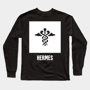 Hermes | Greek Mythology God Symbol Long Sleeve T-Shirt